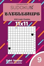 Sudoku Battleships - 200 Logic Puzzles 11x11 (Volume 9)