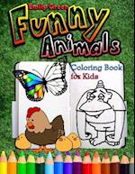 Funny Animals. Coloring Book for Kids