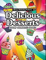 Delicious Desserts Coloring Book