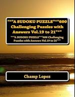 "*"a Sudoku Puzzle"*"600 Challenging Puzzles with Answers Vol.19 to 21"*"
