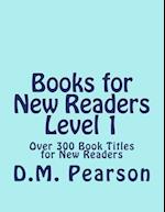 Books for New Readers Level 1