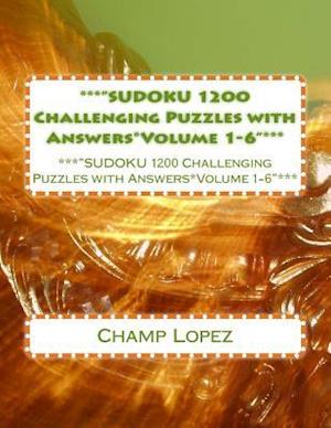 ***"sudoku 1200 Challenging Puzzles with Answers*volume 1-6"***