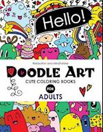 Doodle Art Cute Coloring Books for Adults and Girls