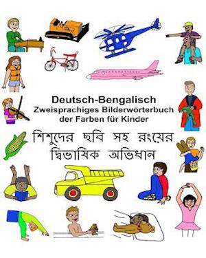 Deutsch-Bengalisch Zweisprachiges Bilderwörterbuch Der Farben Für Kinder