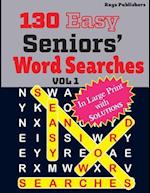 130 Easy Seniors' Word Searches