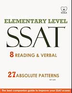 SSAT 8 Reading & Verbal Elementary Level: + 20 hidden rules in verbal 