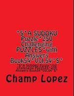 *$*A Sudoku Puzzle*250 Challenging Puzzles*with Answers Book54*vol.54*$*