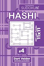 Sudoku Hashi - 200 Logic Puzzles 11x11 (Volume 4)