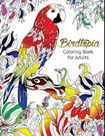 Bird Topia Coloring Book for Adults