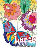 Large Print Adult Coloring Book