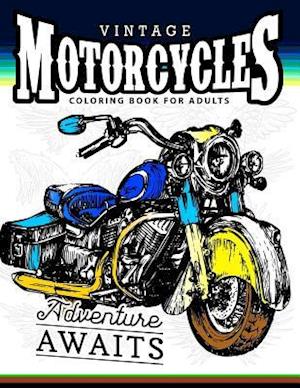 Vintage Motorcycles Coloring Books for Adults