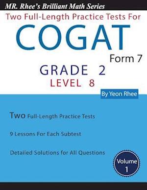 Two Full Length Practice Tests for the Cogat Form 7 Level 8 (Grade 2)