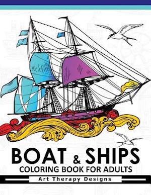 Boat & Ship Coloring Book for Adults