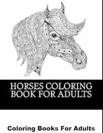 Horses Coloring Book For Adults