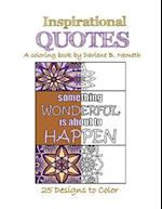 Inspirational Quotes, Adult Coloring Book