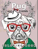 Pug and Friends Coloring Book