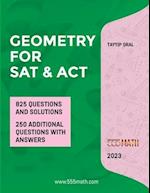 GEOMETRY for SAT and ACT: 825 Questions with Solutions 