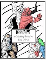 Demons a Coloring Book by Eric David