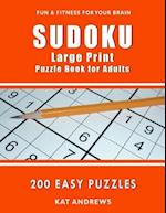 Sudoku Large Print Puzzle Book for Adults