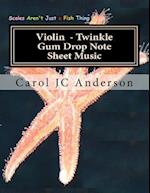 Violin Twinkle Gum Drop Note Sheet Music