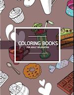 Bakery Dessert Pattern Coloring Books for Adult Relaxation (Pastry & Cupcake)