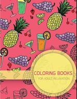 Summer Food Pattern Coloring Books for Adult Relaxation (Food, Dessert and Drink)