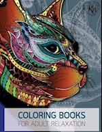 Magnificent Design Cat Anti Stress Adults Coloring Book