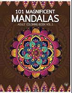 101 Magnificent Mandalas Adult Coloring Book Vol.1