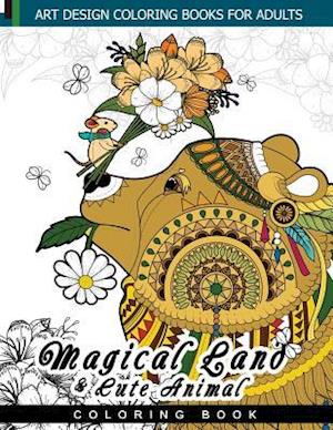 Magical Land and Cute Animal Coloring Book