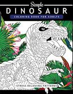 Simple Dinosaur Coloring Book for Adults and Kids