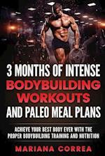 3 Months of Intense Bodybuilding Workouts and Paleo Meal Plans