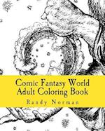 Comic Fantasy World Adult Coloring Book