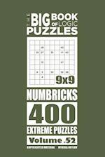 The Big Book of Logic Puzzles - Numbricks 400 Extreme (Volume 52)