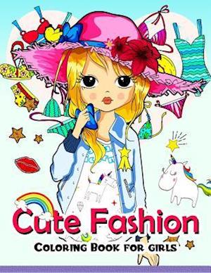 Cute Fashion Coloring Book for Girls
