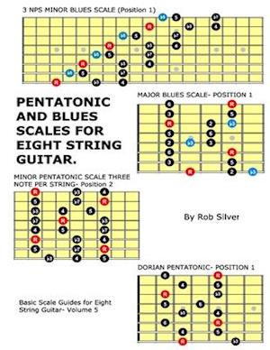 Pentatonic and Blues Scales for Eight String Guitar