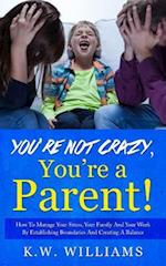 You're Not Crazy,You're A Parent!: How To Manage Your Stress, Your Family And Your Work By Establishing Boundaries And Creating A Balance 