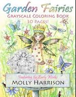 Garden Fairies Grayscale Coloring Book: Featuring the Early Works of Molly Harrison 