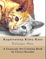 Kaptivating Kitty Kats: Grayscale Art Coloring Book 