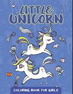 Little Unicorn Coloring Book for Girls