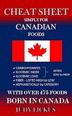 Cheat Sheet Simply for Canadian Foods