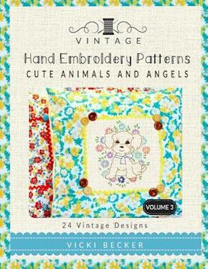 Vintage Hand Embroidery Patterns Cute Animals and Angels