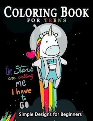 Coloring Book for Teens Simple Designs for Beginners