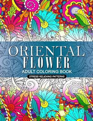 Oriental Flower Adult Coloring Book