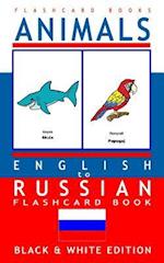 Animals - English to Russian Flash Card Book