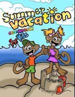 Summer Vacation Coloring Book for Kids; Coloring and Doodling Activity Book