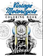 Vintage motercycle Coloring Book