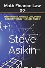 Math Finance Law 20