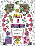 Fruit & Flowers Adult Coloring Book
