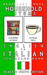 Household Items - English to Italian Flash Card Book