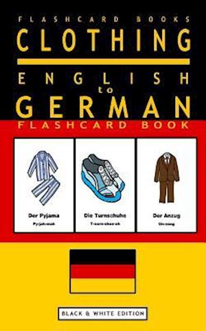 Clothing - English to German Flash Card Book